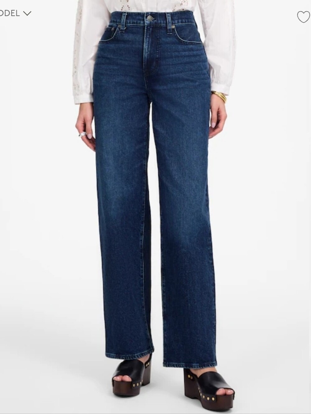 ❤️ MADEWELL HIGH RISE PERFECT VINTAGE WIDE LEG JEANS, NIGHTHAWK WASH, 00 (24)